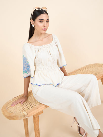 Gipsy Stylish Women Co-ord set Natural Collection.