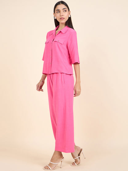 Gipsy Stylish Women co-ord set Summer Collection Fushia