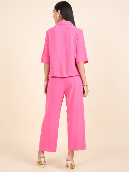 Gipsy Stylish Women co-ord set Summer Collection Fushia