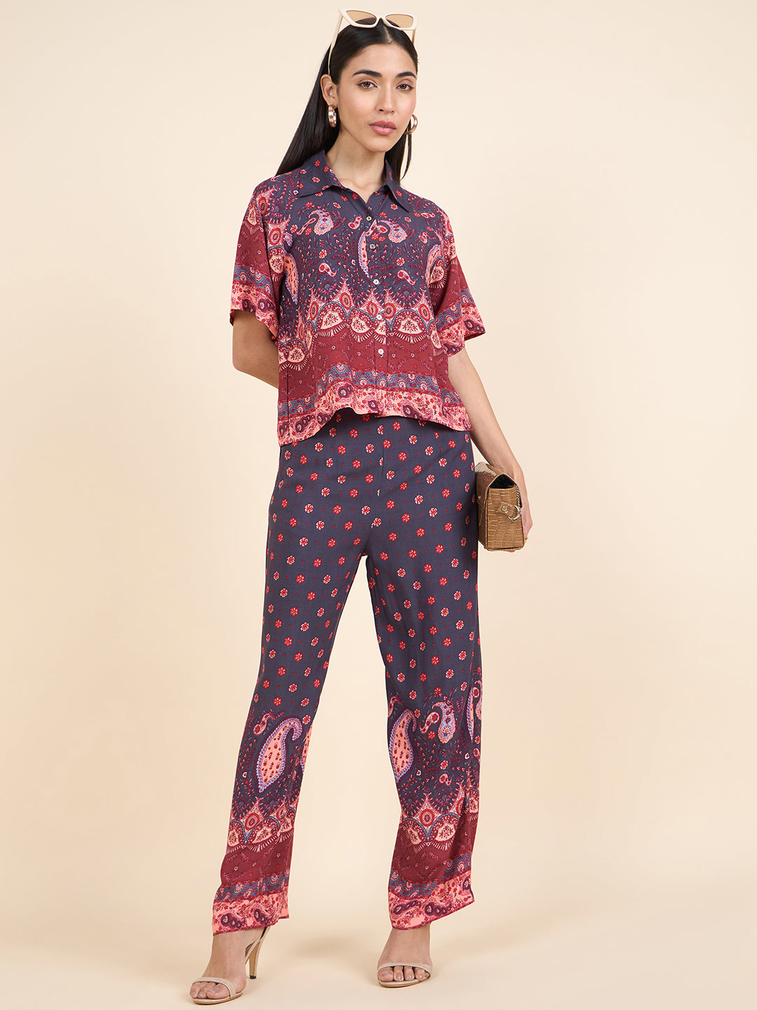 Gipsy Stylish Women co-ord set Summer Collection Purpple