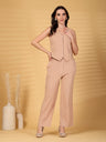 Gipsy Khaki Striped Cotton Vest With Pants