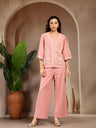 Gipsy Dusty Pink Embroidery Linen Cord Set