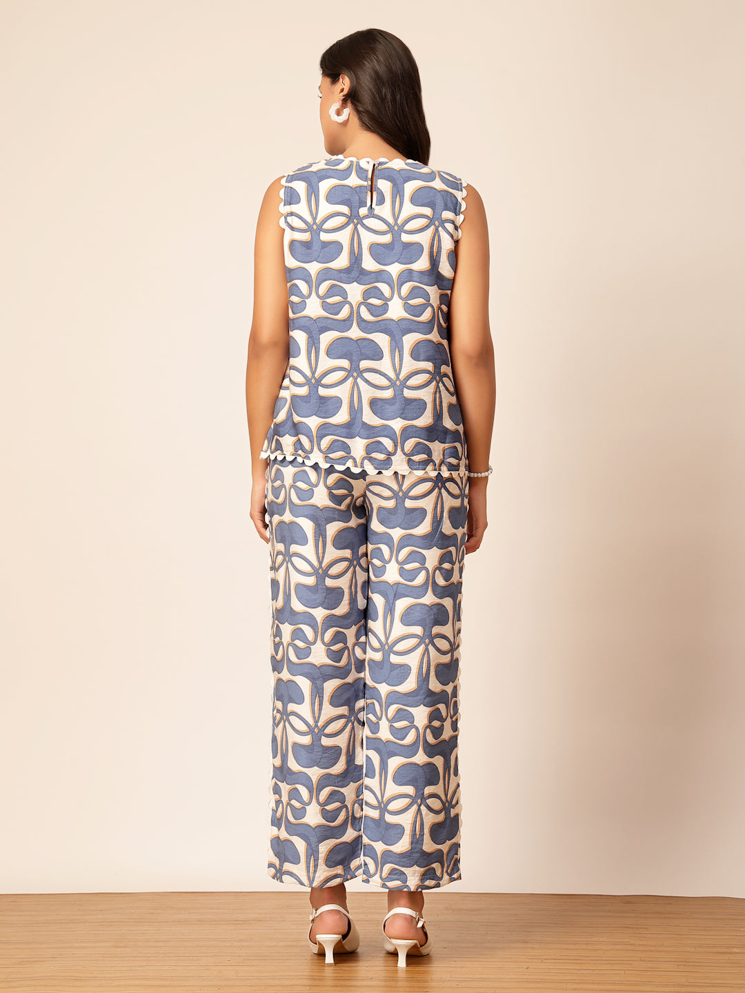 Gipsy Blue Rayon Printed Co-ord Set