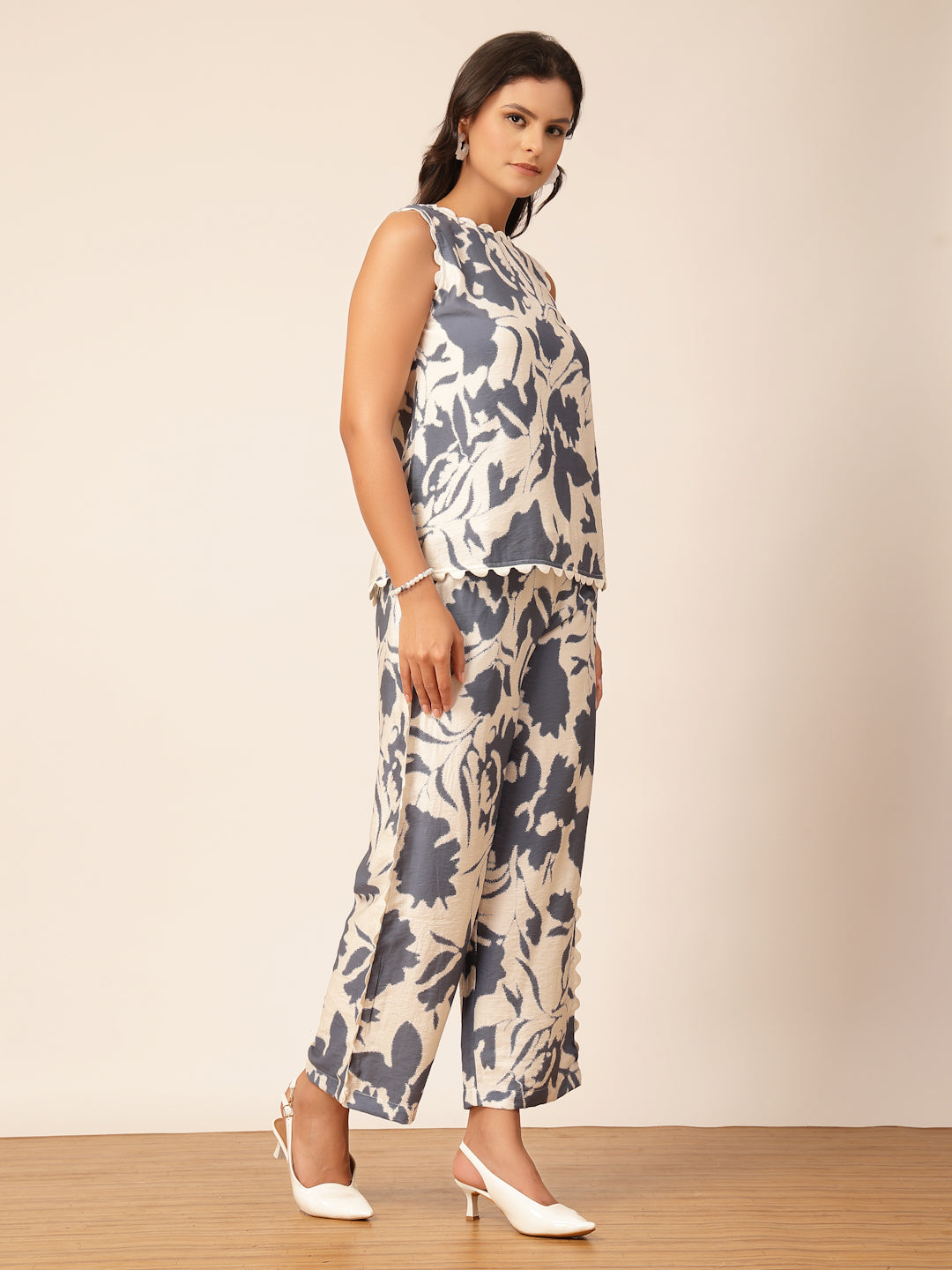 Gipsy Blue Printed Viscose Co-ord Set