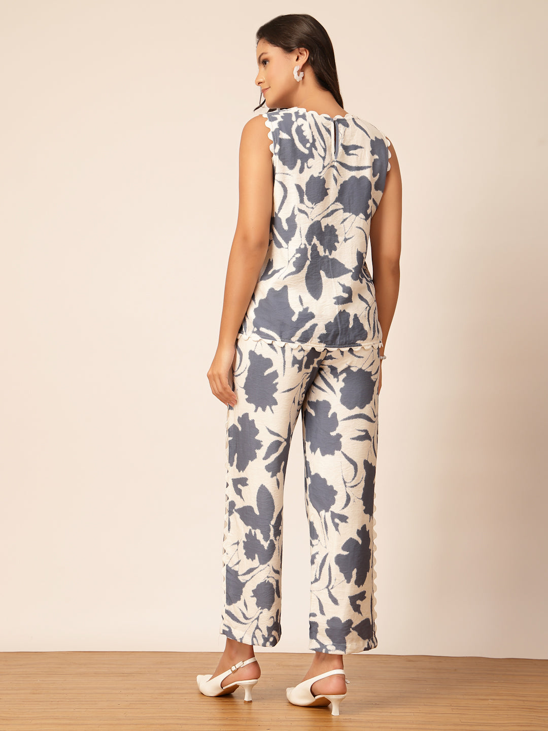 Gipsy Blue Printed Viscose Co-ord Set