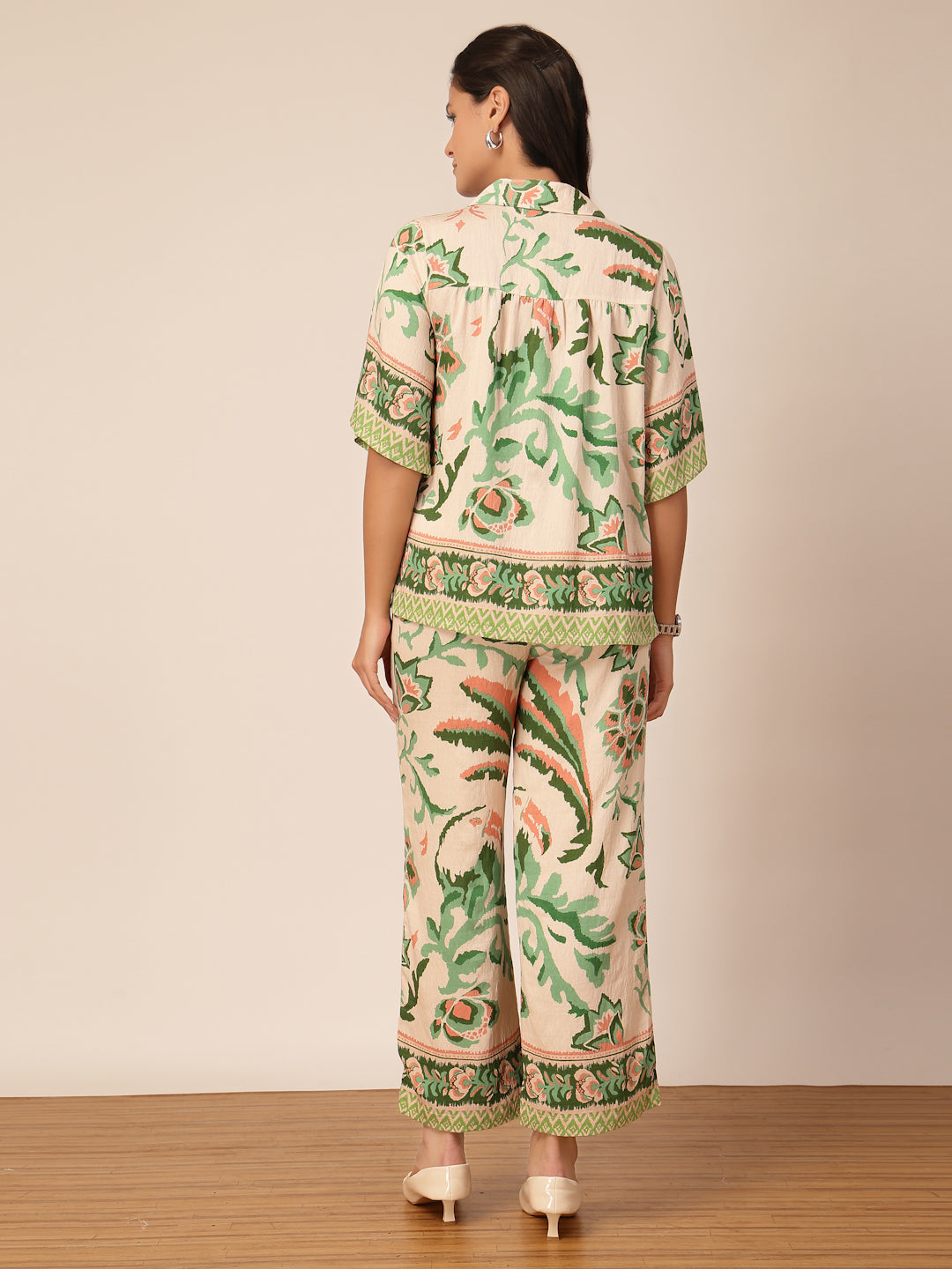 Gipsy Green Printed Viscose Co-ord Set