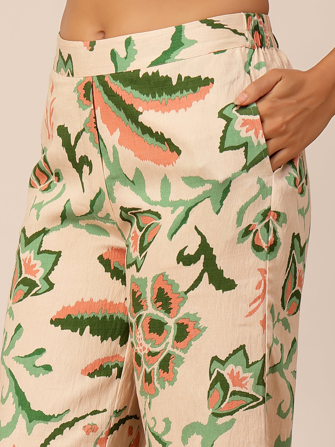 Gipsy Green Printed Viscose Co-ord Set