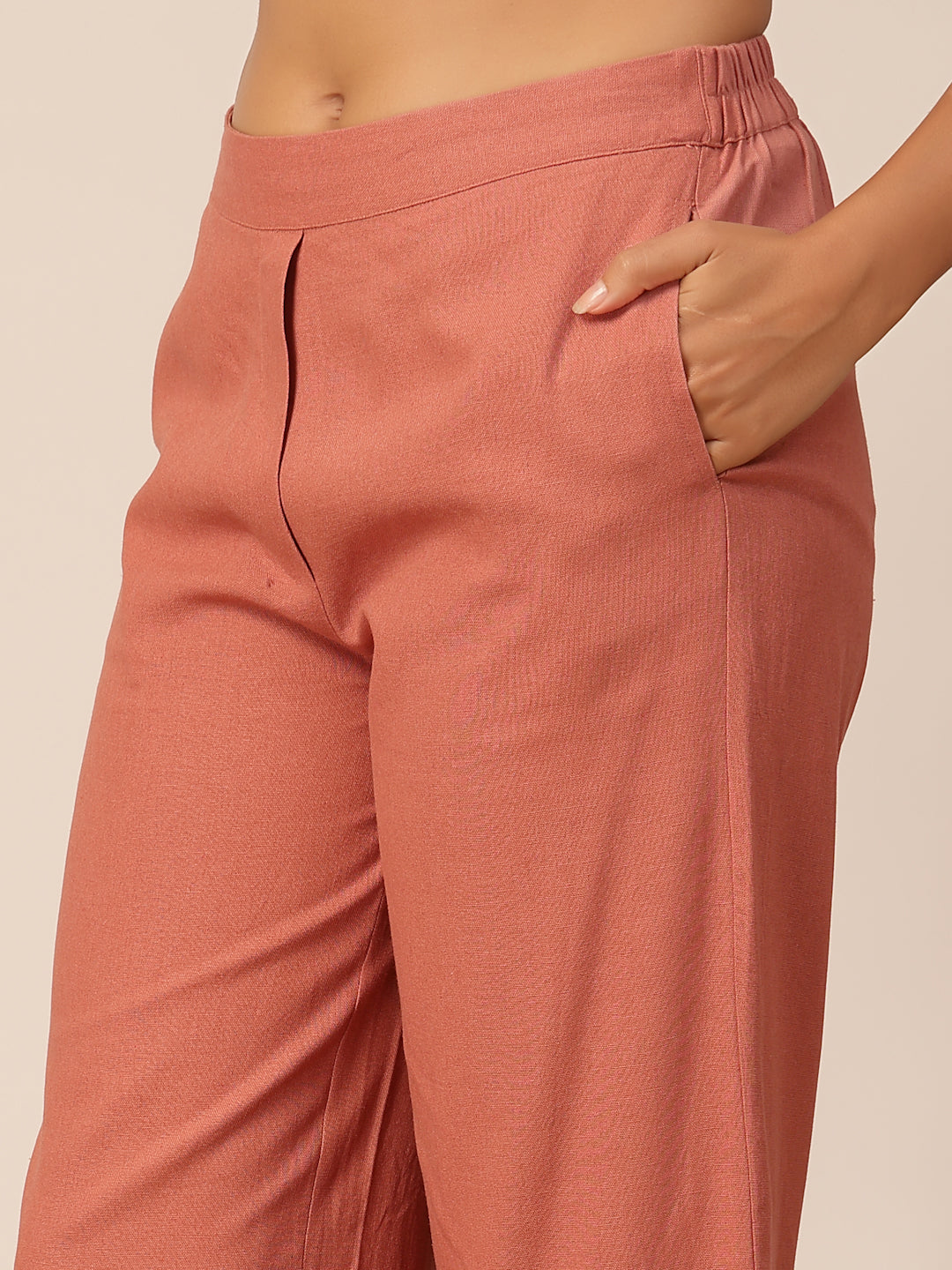 Gipsy Dusky Pink Embroidery Linen Co-ord Set