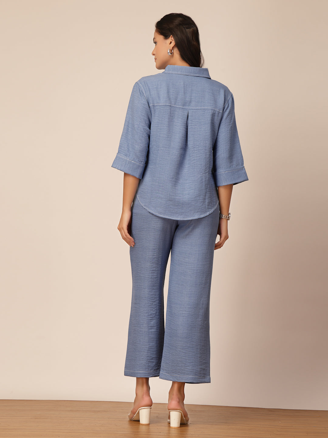 Gipsy Blue Viscose Co-ord Set