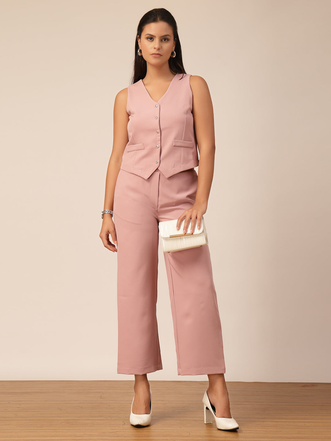 Gipsy Dusky Pink Viscose Co-ord Set