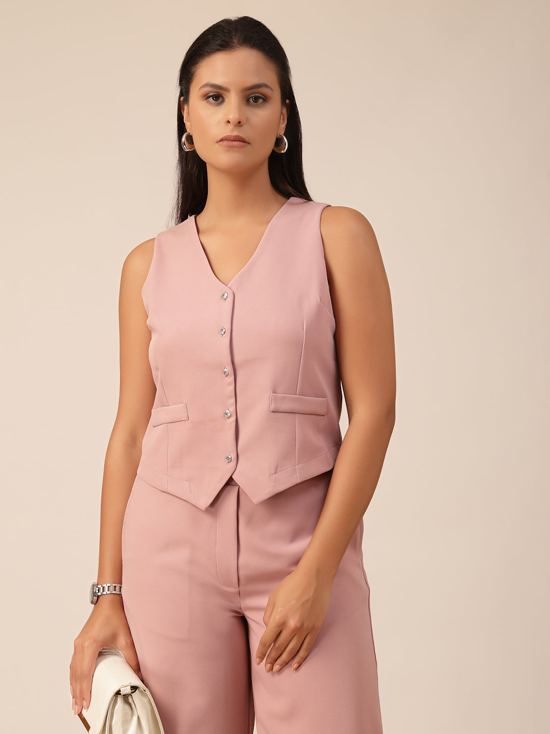 Gipsy Dusky Pink Viscose Co-ord Set