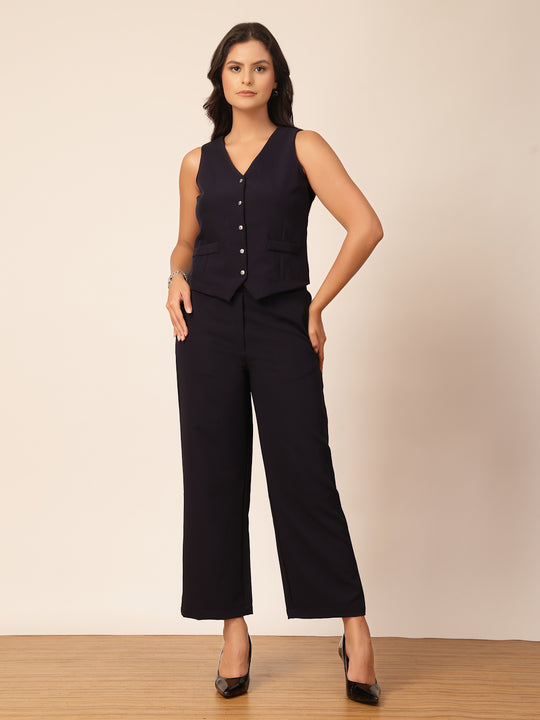 Gipsy Navy Viscose Co-ord Set