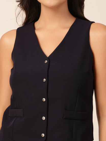 Gipsy Navy Viscose Co-ord Set