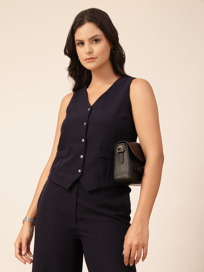 Gipsy Navy Viscose Co-ord Set