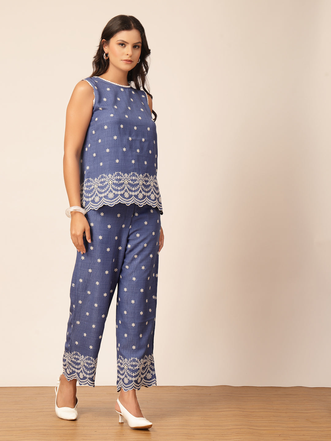 Gipsy Indigo Rayon Co-ord Set