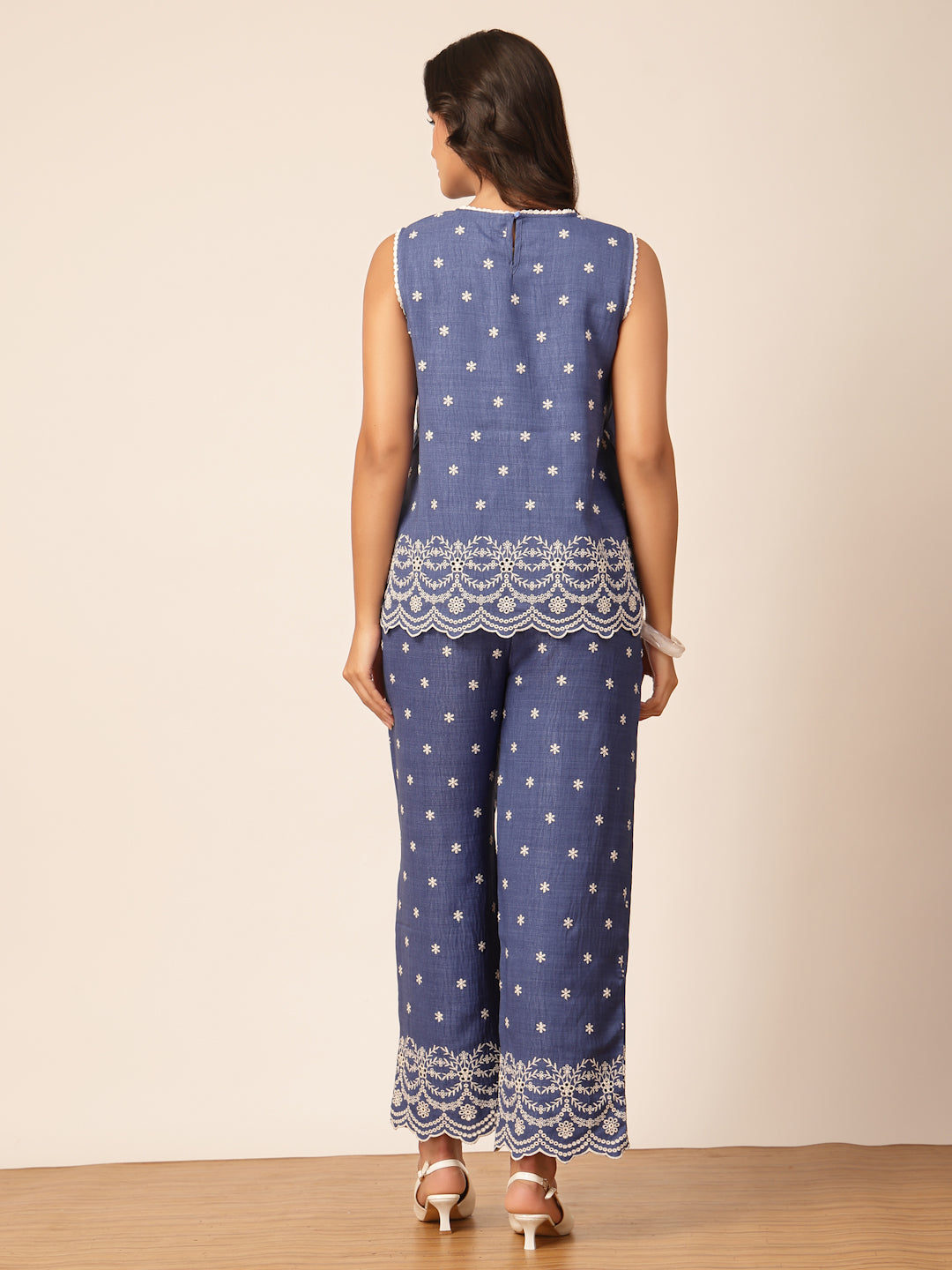 Gipsy Indigo Rayon Co-ord Set