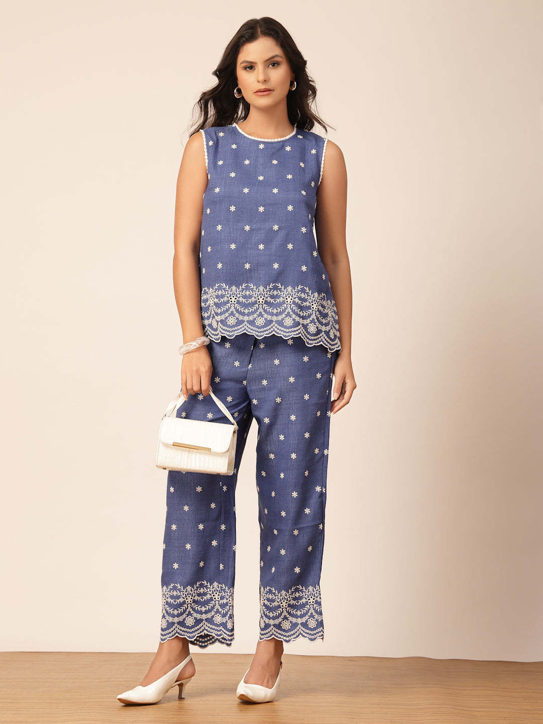 Gipsy Indigo Rayon Co-ord Set