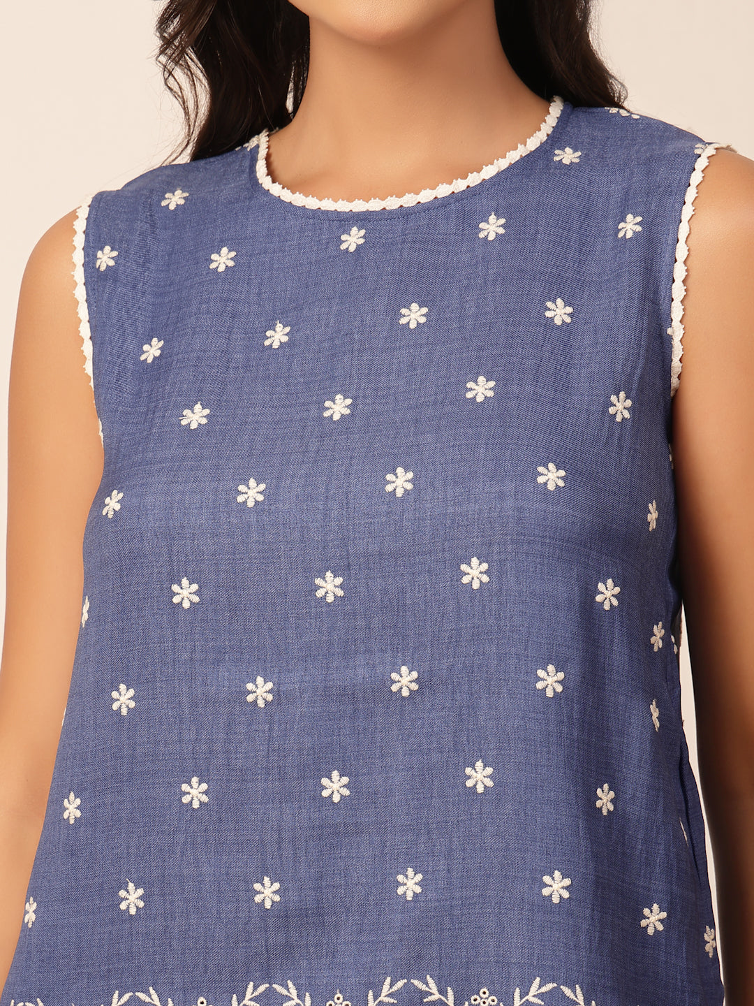 Gipsy Indigo Rayon Co-ord Set