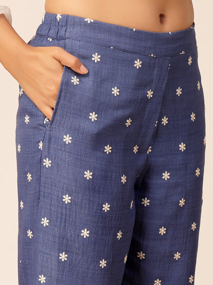 Gipsy Indigo Rayon Co-ord Set