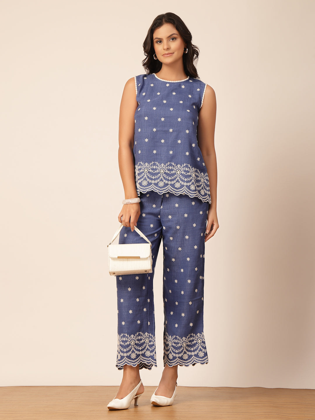 Gipsy Indigo Rayon Co-ord Set