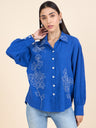 Gipsy Stylish Women Shirts Collection Cobalt Blue