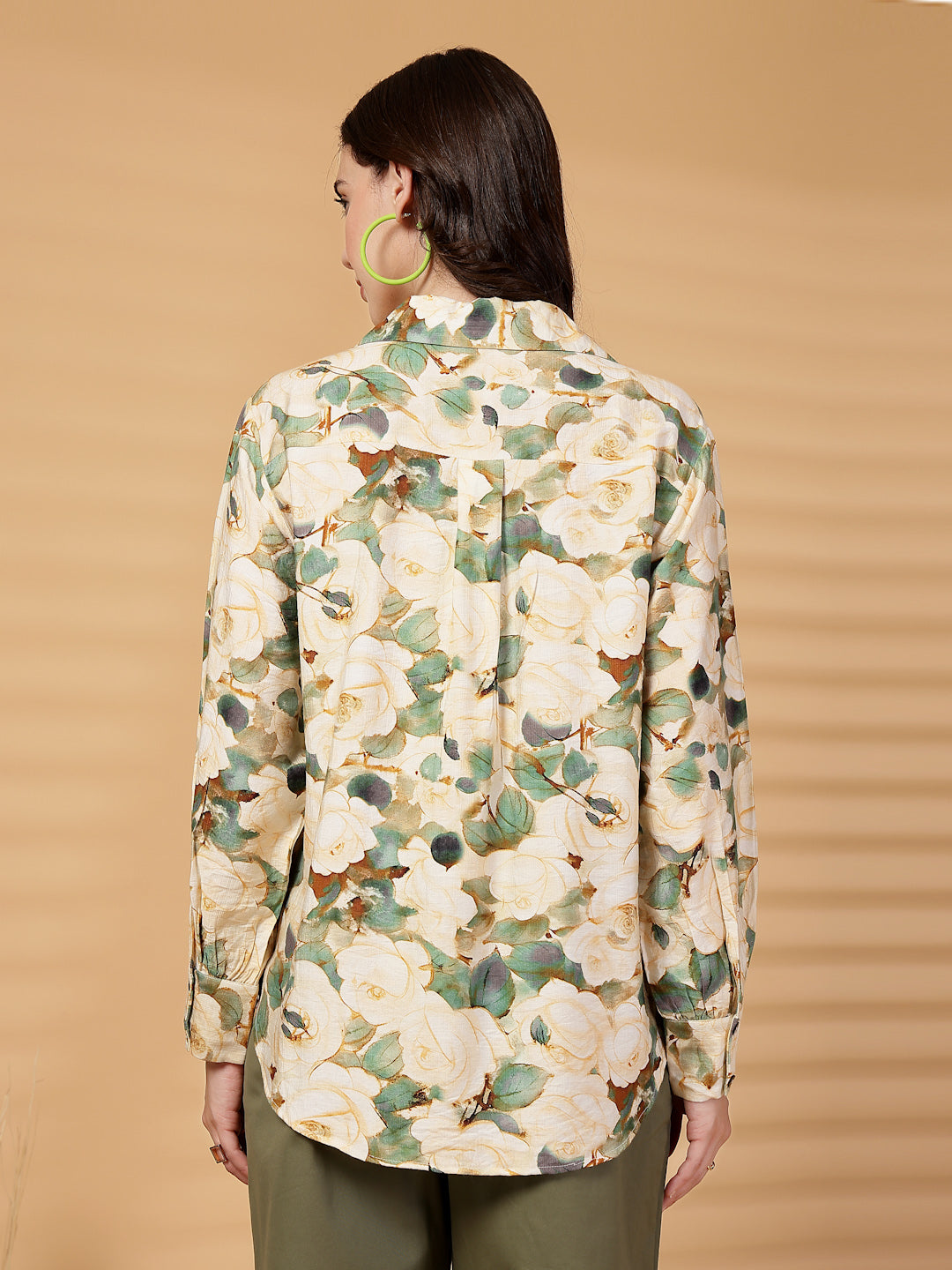 Gipsy Green Floral Cotton Shirt