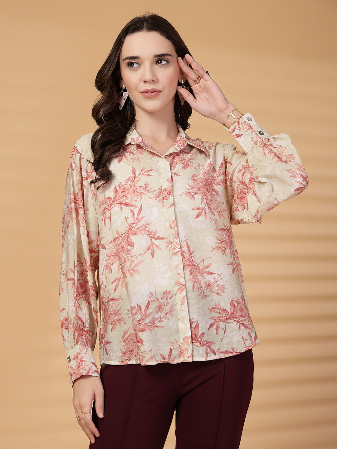 Gipsy Pink Floral Cotton Shirt