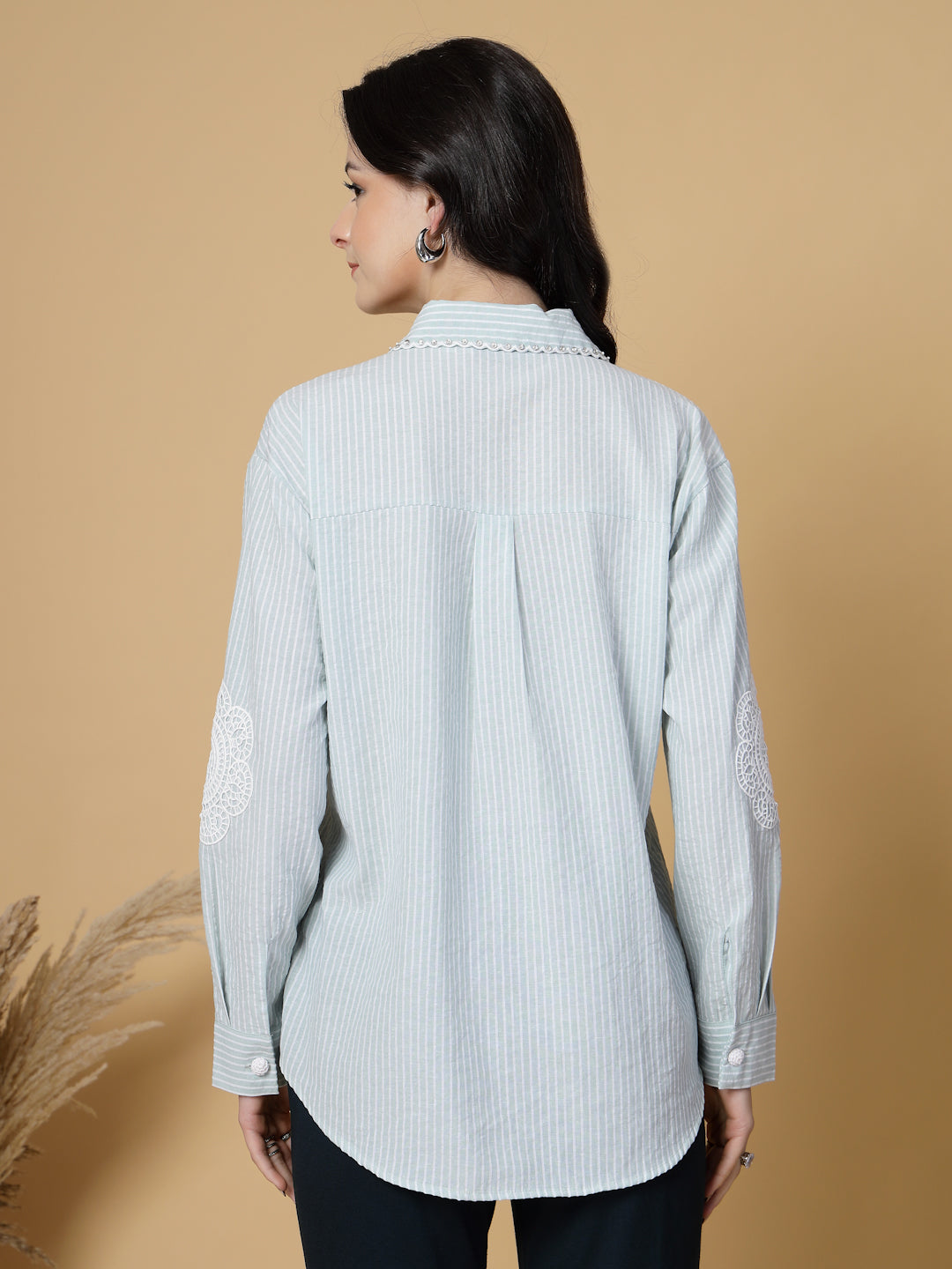 Gipsy Sage Cotton Striped Shirt