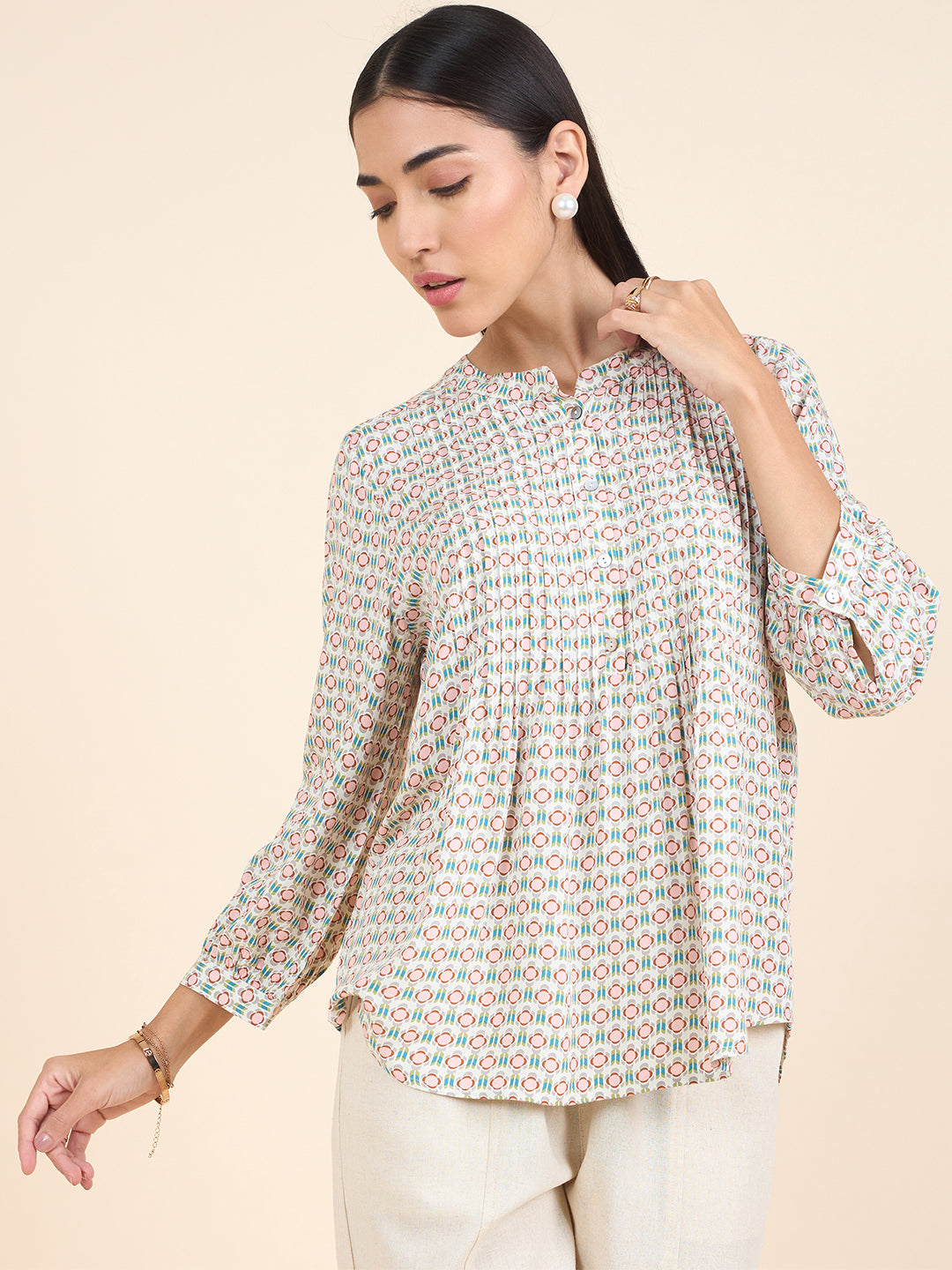 Gipsy Stylish Women Tunics Collection Cream