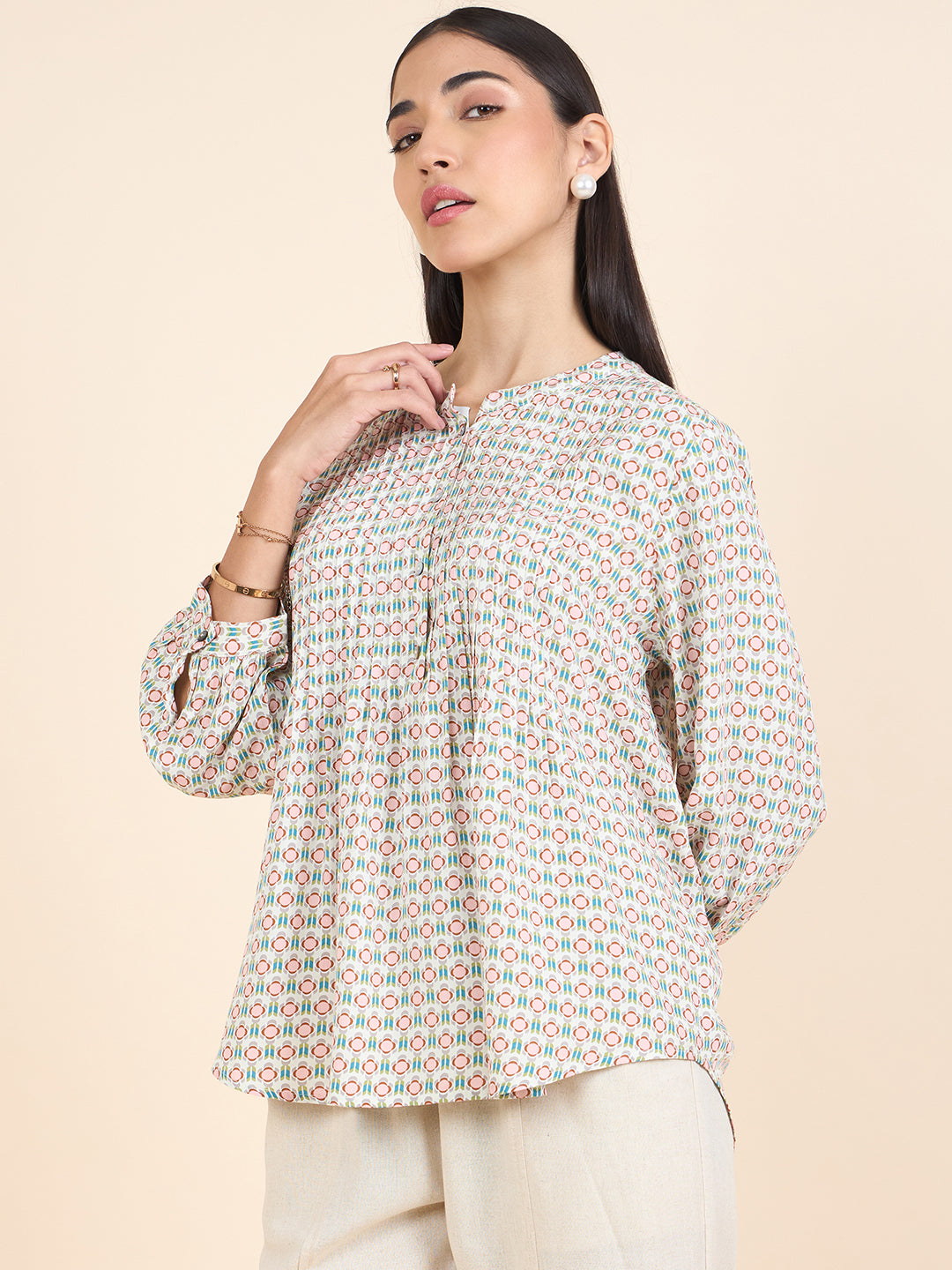 Gipsy Stylish Women Tunics Collection Cream