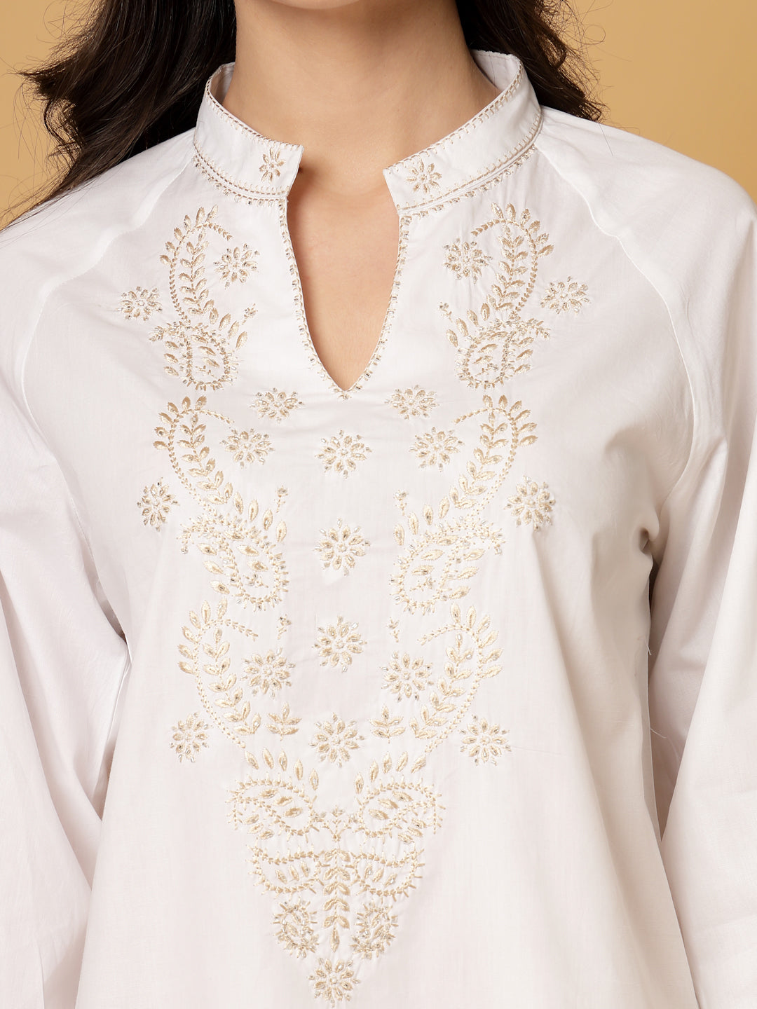 Gipsy White Embroidery Cotton Tunic