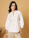 Gipsy White Embroidery Cotton Tunic