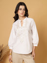 Gipsy White Embroidery Cotton Tunic