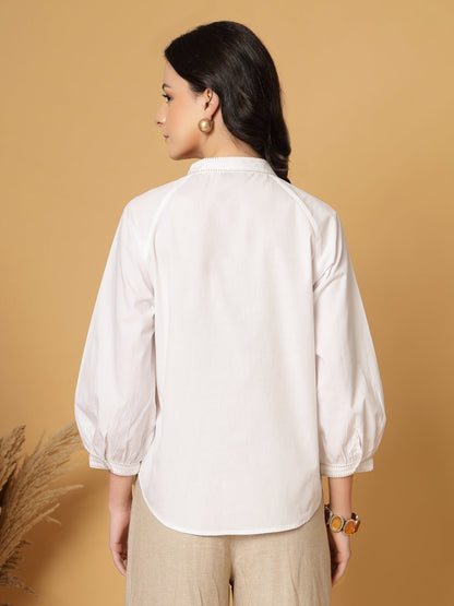 Gipsy White Embroidery Cotton Tunic
