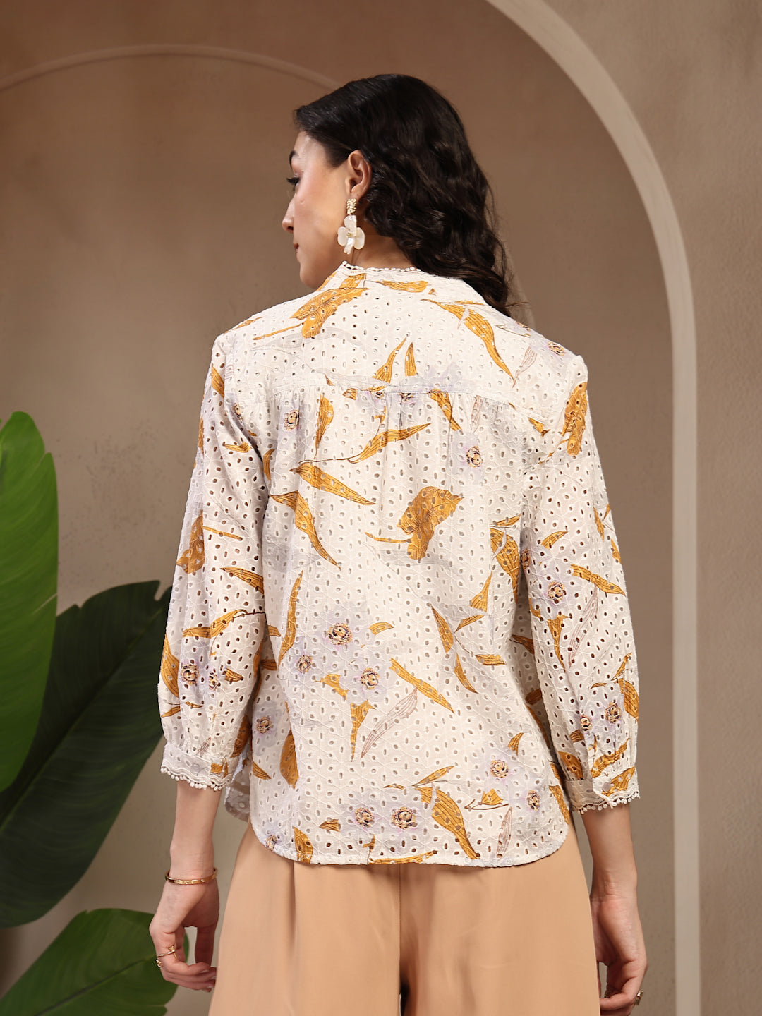 Gipsy White Printed Cotton Tunic