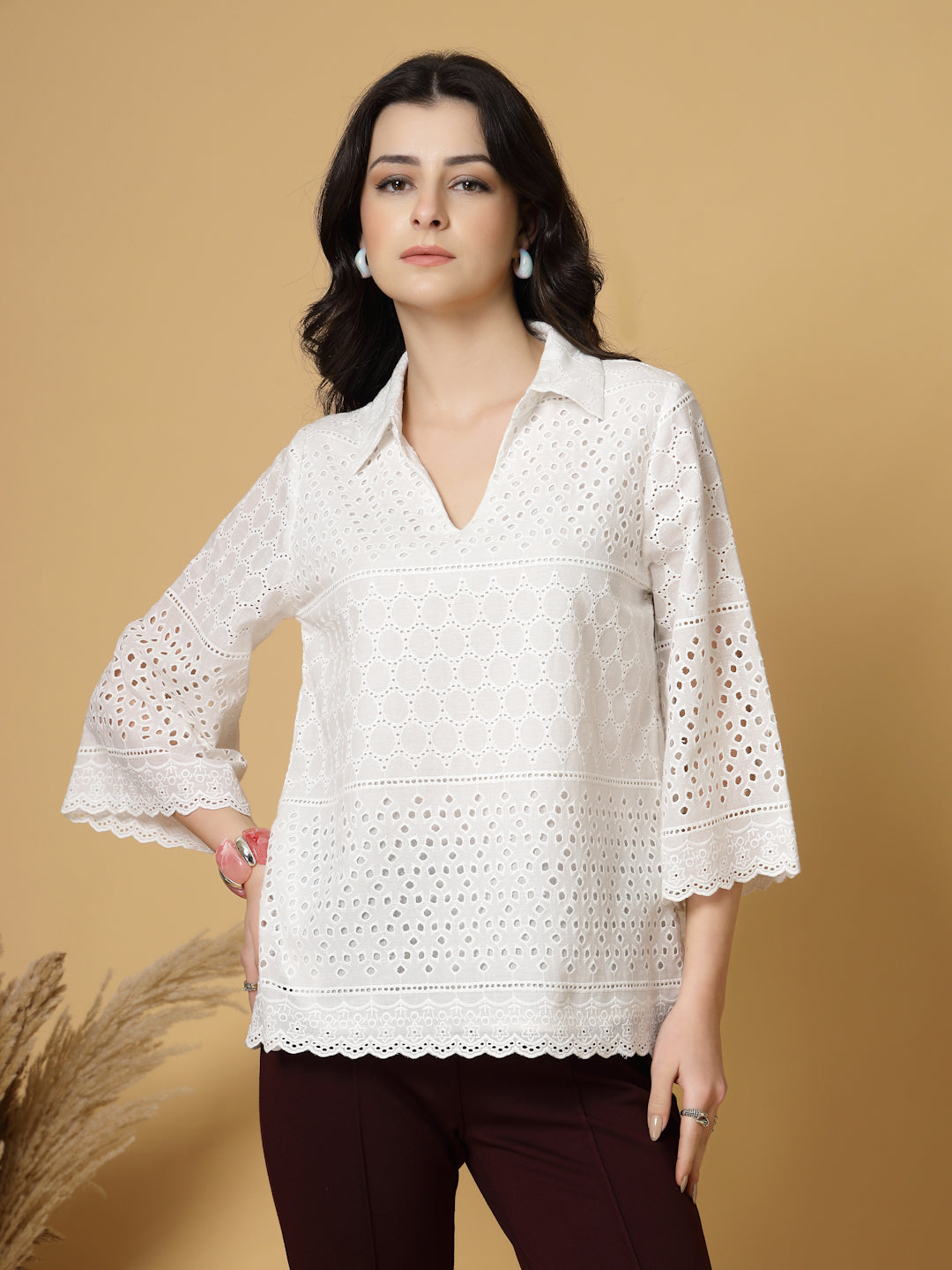 Gipsy White Cotton Schliffi Tunic