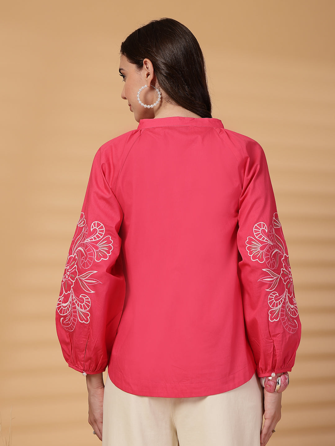 Gipsy Fuchsia Embroidery Cotton Tunic