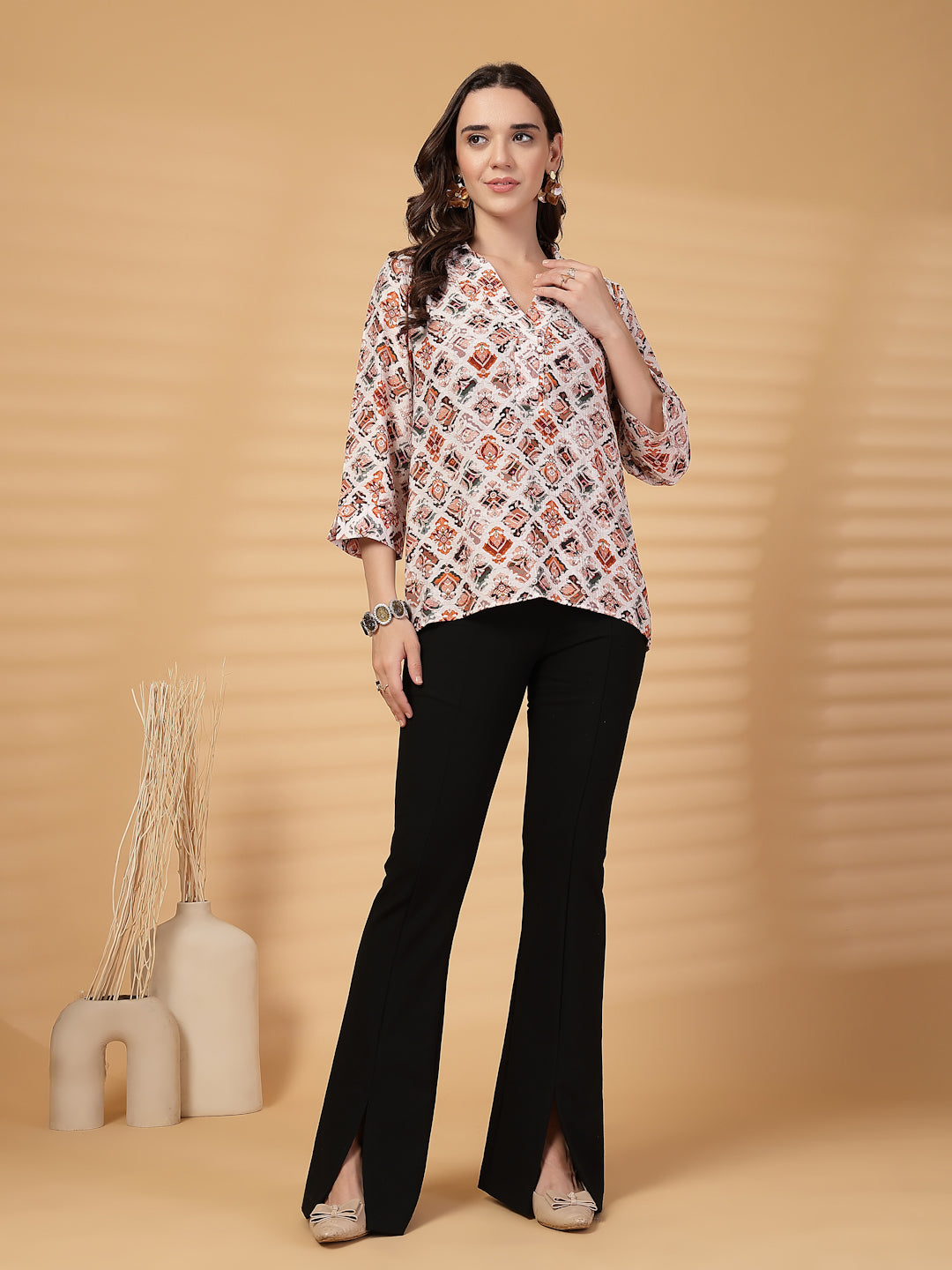 Gipsy Brown Printed Tunic