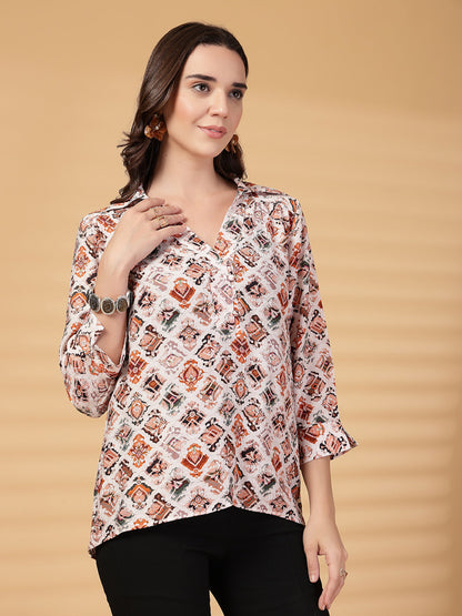 Gipsy Brown Printed Tunic