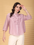 Gipsy Pink Plain Ruffle Tunic