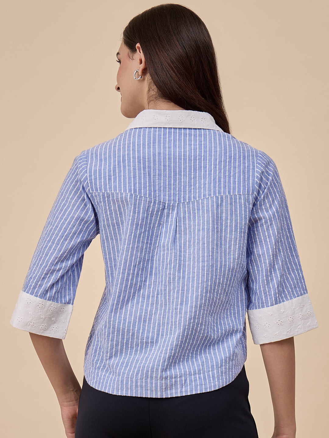 Blue Stripe Cotton Tunic