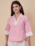 Gipsy Pink Stripe Cotton Shirt