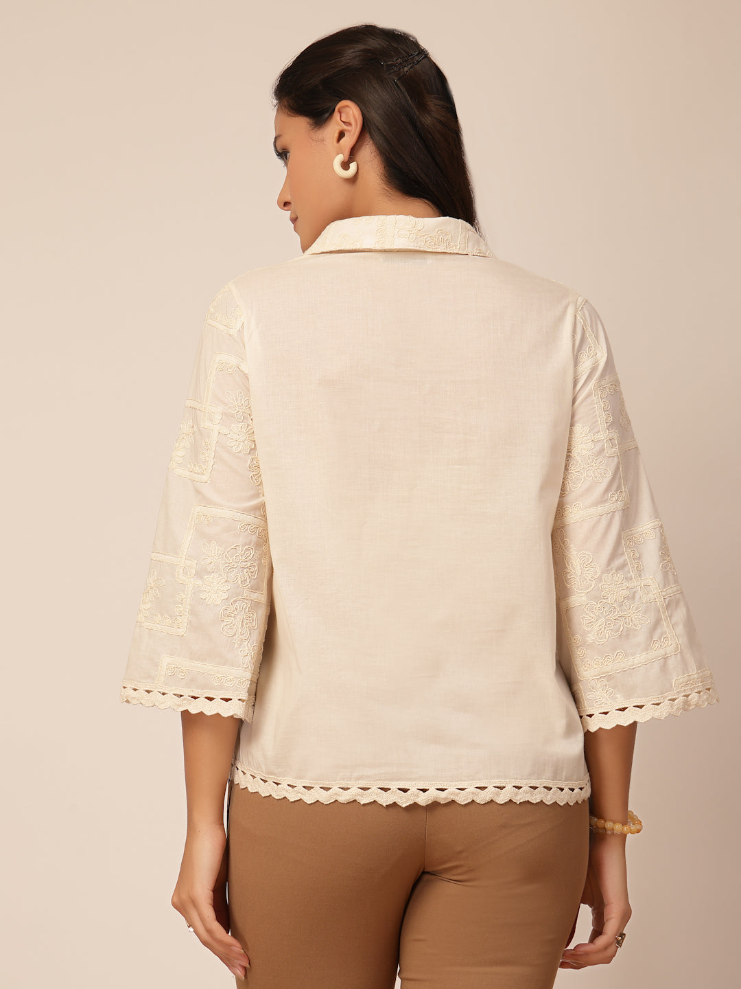 Gipsy Beige Cotton Tunic