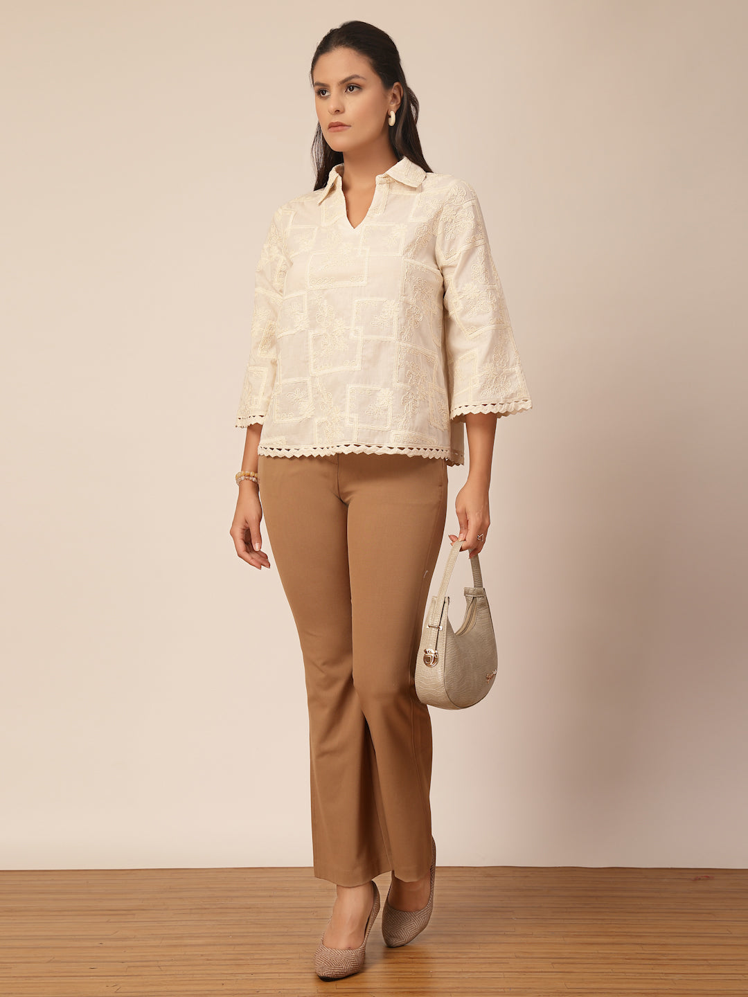Gipsy Beige Cotton Tunic