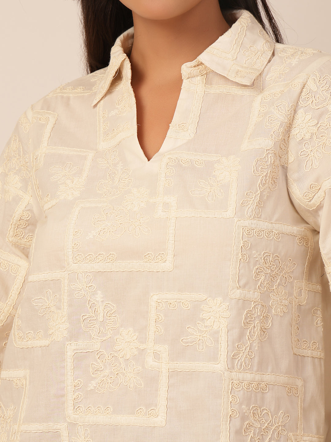 Gipsy Beige Cotton Tunic