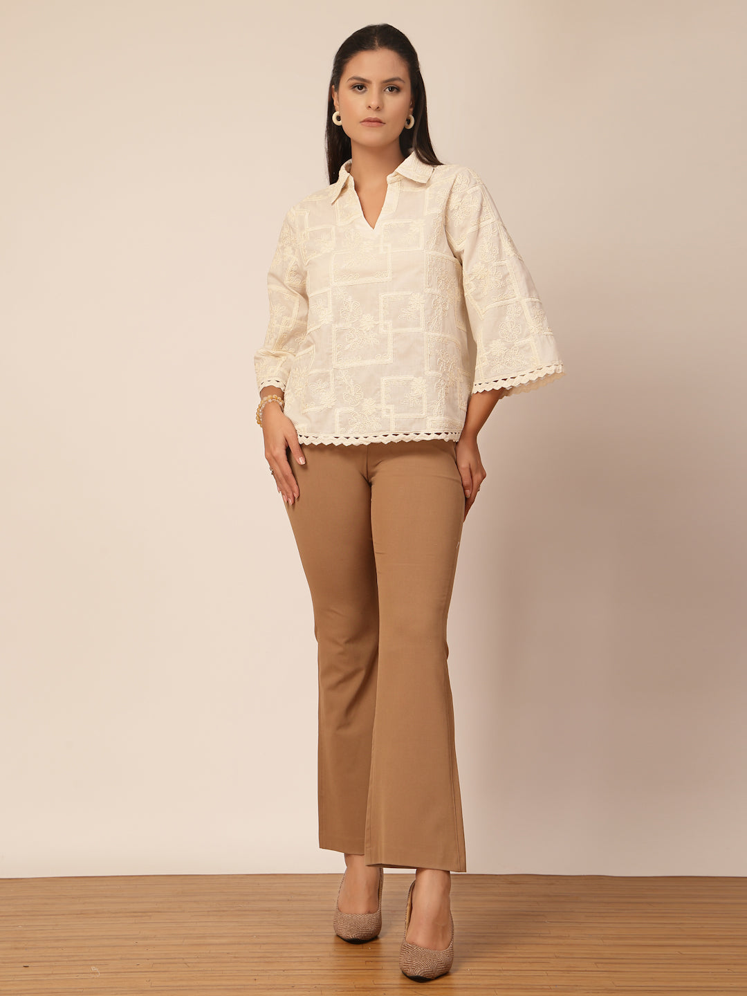 Gipsy Beige Cotton Tunic