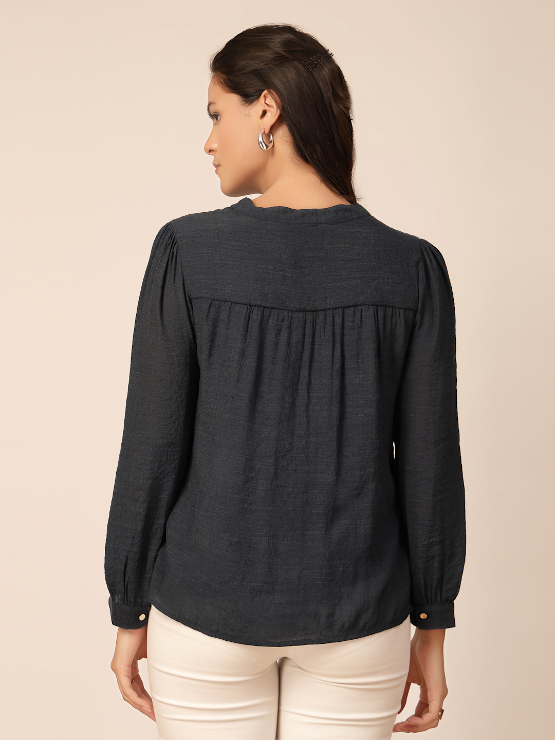 Gipsy Navy Viscose Tunic