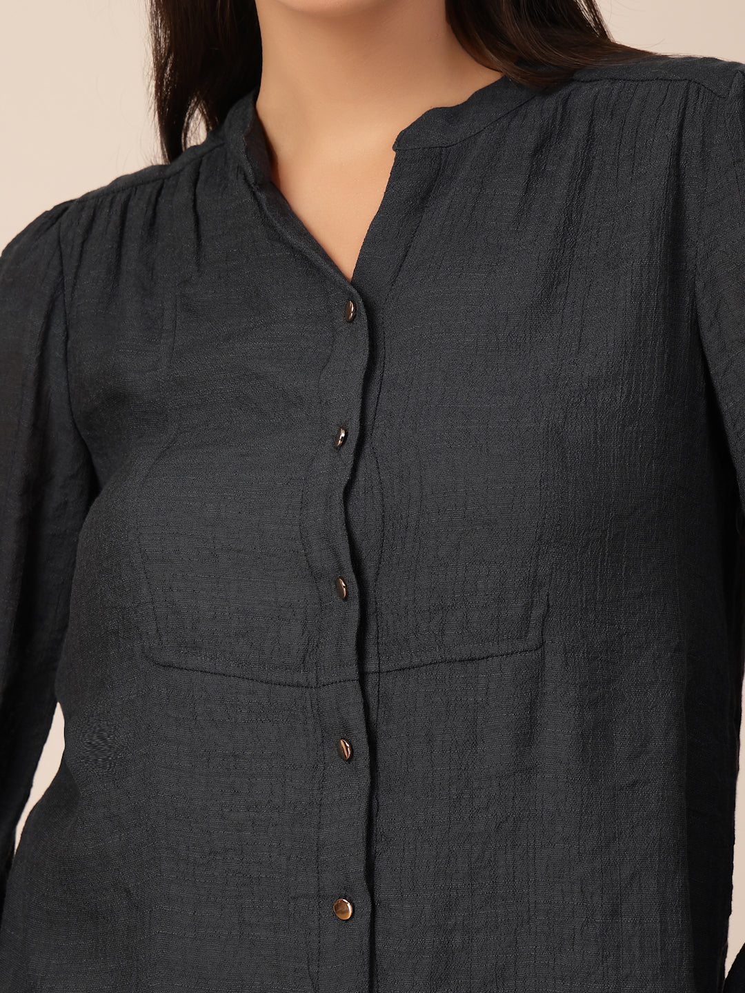Gipsy Navy Viscose Tunic