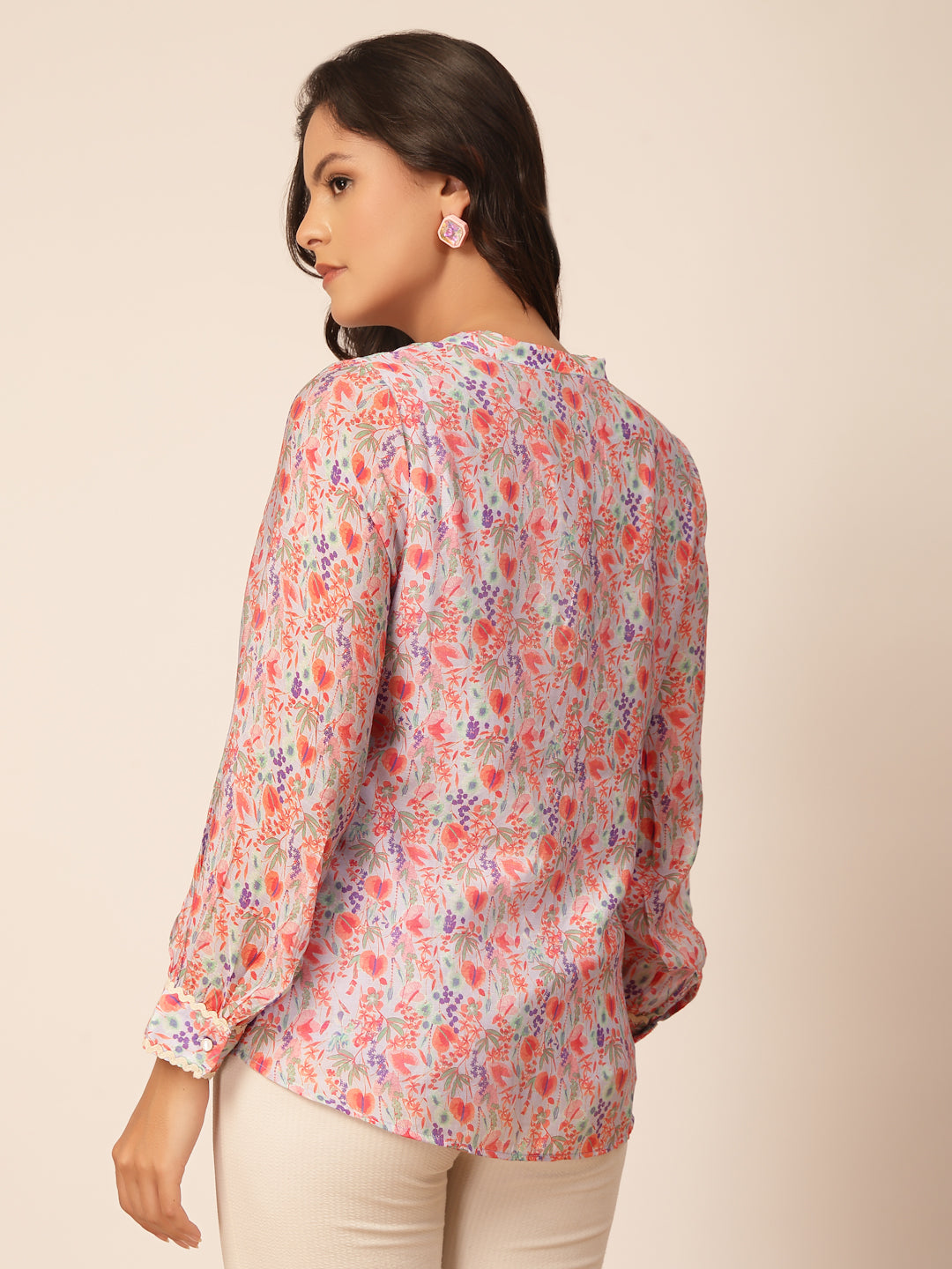 Gipsy Pink Floral Rayon Tunic