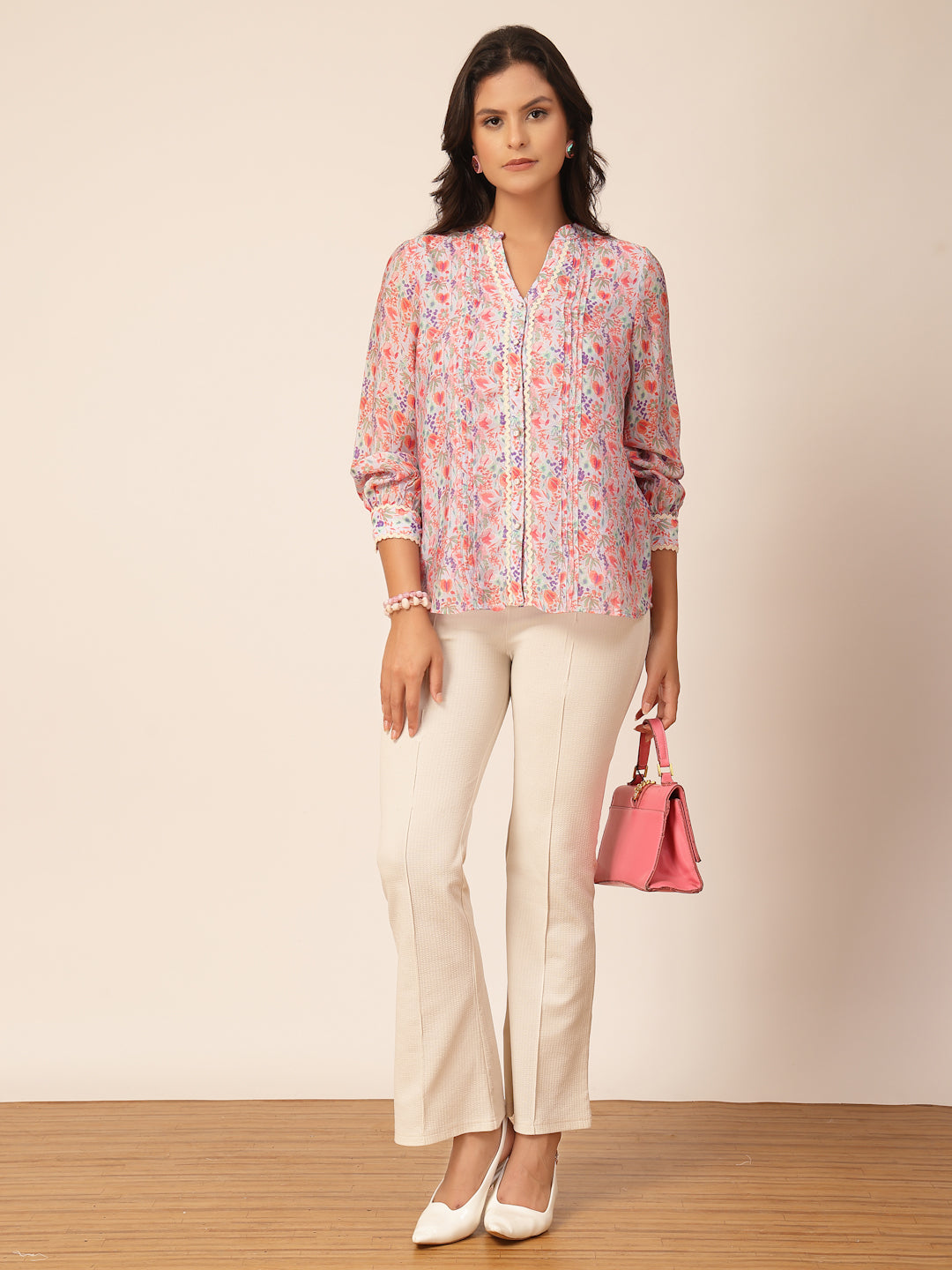 Gipsy Pink Floral Rayon Tunic